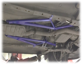 KEIN Central Floor Brace
for SUBARU IMPREZA 2001-07 Impreza
Installation with AT or MT transmission