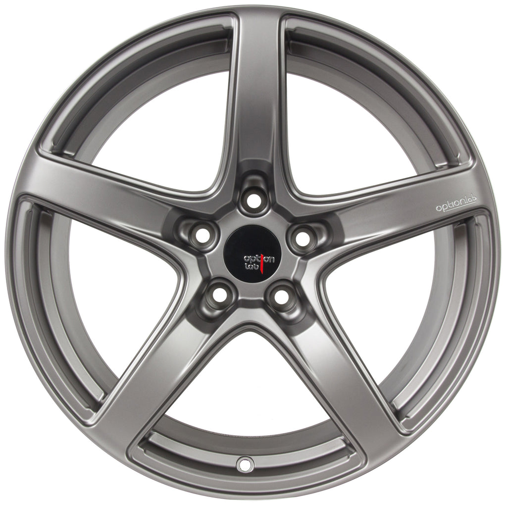 Option Lab Wheels R555 18x8.5 +35 5x114.3 Noble Grey
