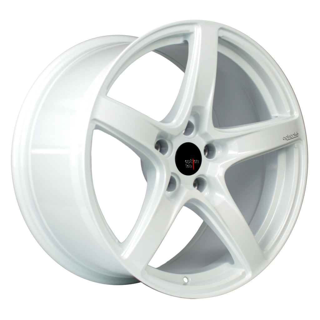 Option Lab Wheels R555 18x9.5 +38 5x114.3 Onyx White