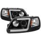 Spyder 97-03 Ford F-150 Light Bar Projector Headlights - Blk