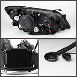 Spyder Lexus IS300 01-05 Projector Headlights Xenon/HID - LED Halo DRL Blk