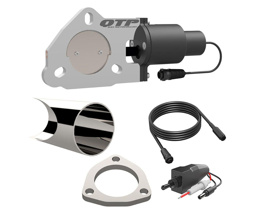 Quick Time Performance 2.50 Inch QTEC Electric Cutout DIY Combo Kit