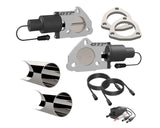 Quick Time Performance 2.50 Inch Dual QTEC Electric Cutout DIY Combo Kit