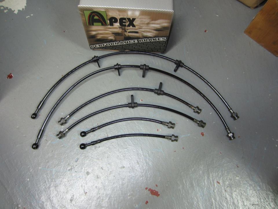 92-97 Subaru Alcyone SVX Apex Stainless Steel Braided Brake Lines