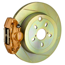 Load image into Gallery viewer, Brembo OE Gold Slotted Rear Brake Kit Subaru Models(2015-2017 WRX Without Electronic Brake)