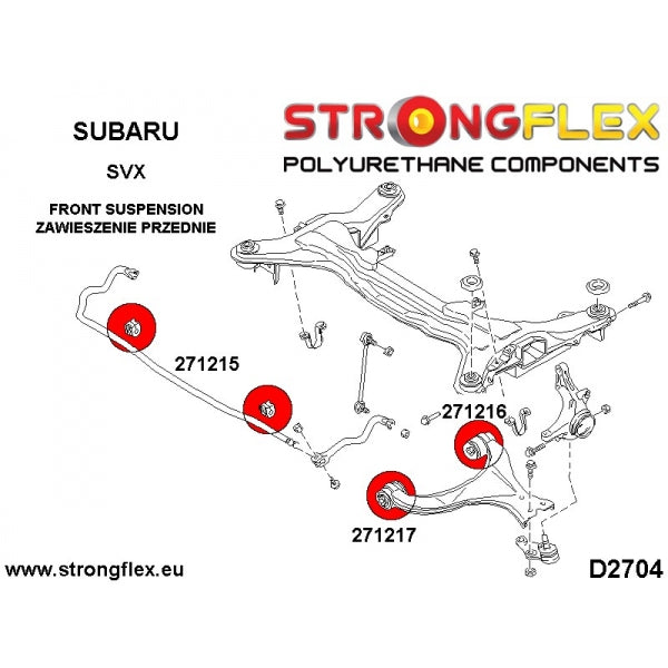 92-97 Subaru Alcyone SVX StrongFlex Full suspension bushing kit
