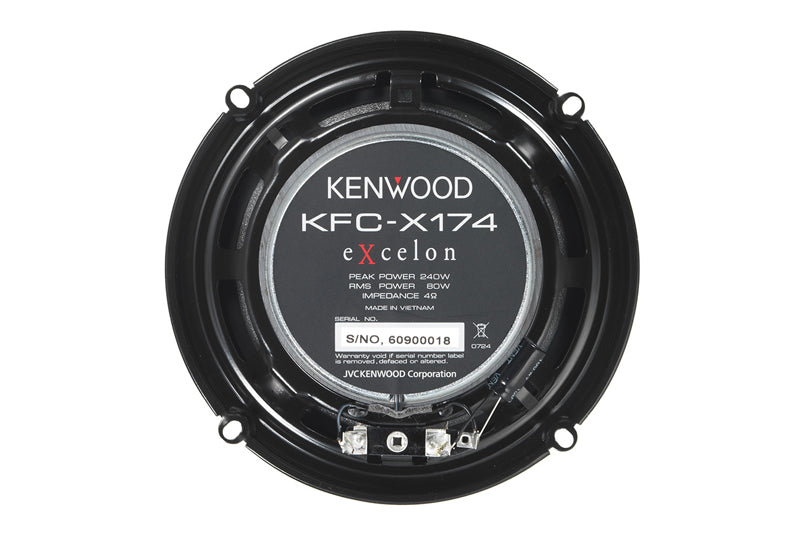 Kenwood eXcelon 6-1/2" 2-way 2 Speaker