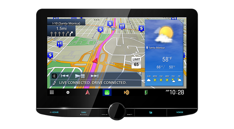 Kenwood eXcelon 10.1 HD Capacitive Screen Navigation/Media Receiver