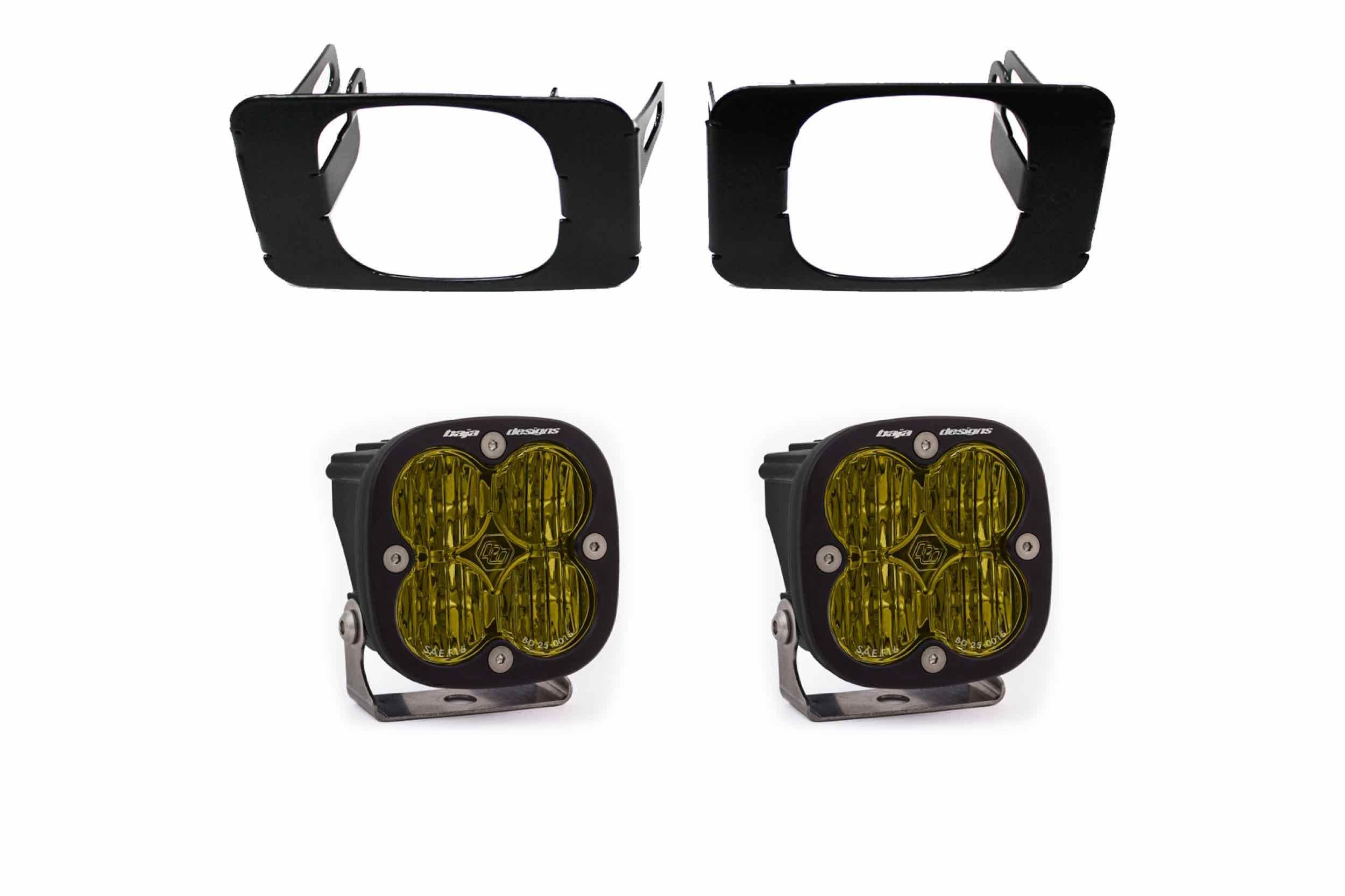 Baja Designs LED Fog Light System: F150 (15-20) & Super Duty (17-20)  (Clear / SAE / Squadron)