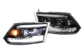 XB LED Heads: Dodge Ram (09-18) (Set / Black)