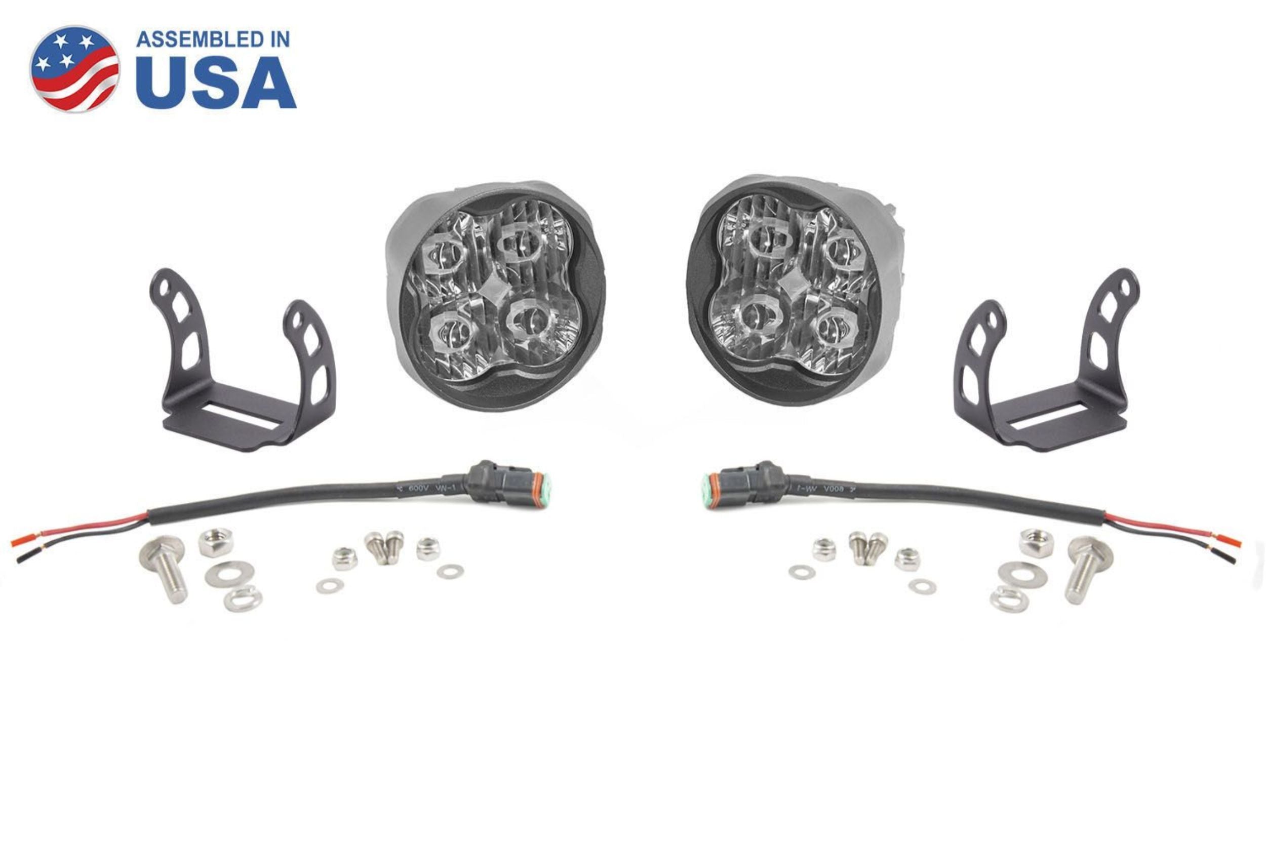 Diode Dynamics SS3 Pro LED Pods: Type B (Set / SAE / White / Fog Beam)