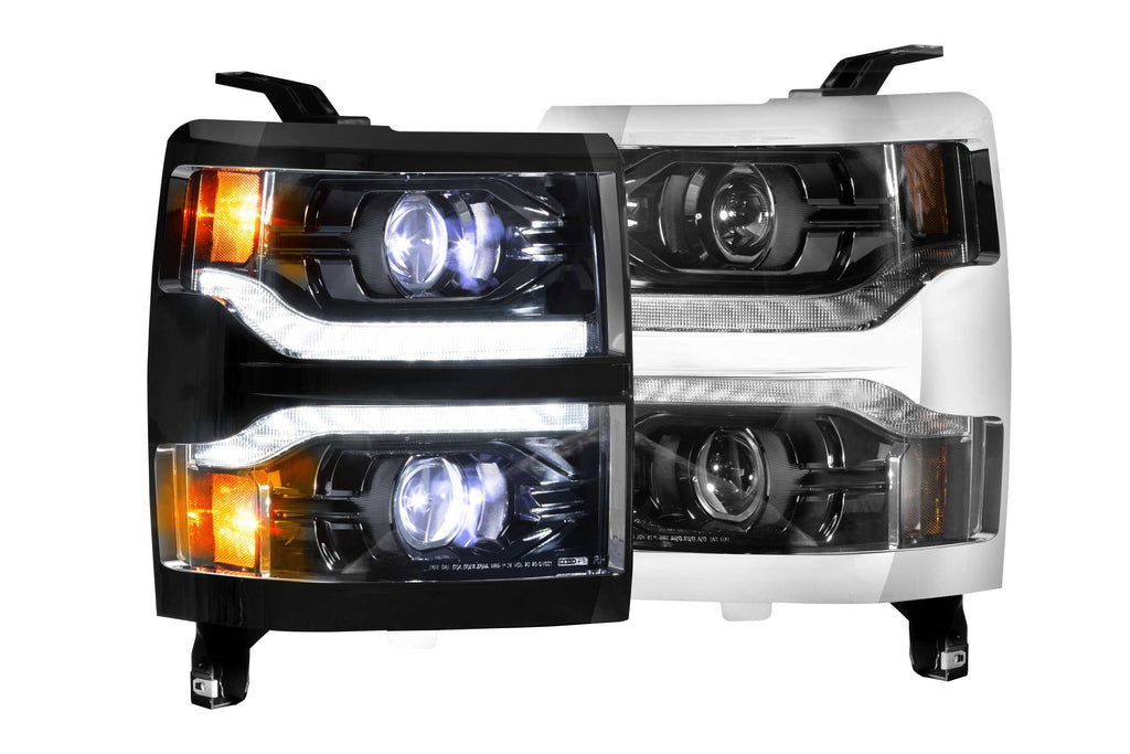 XB LED Heads: Chevrolet Silverado 1500 (14-15) (Pair / ASM)
