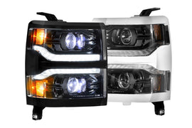 XB LED Heads: Chevrolet Silverado 1500 (14-15) (Pair / ASM)