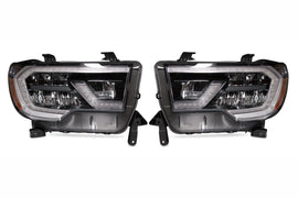 Toyota Sequoia (18+): OEM LED Heads (Black; Set)