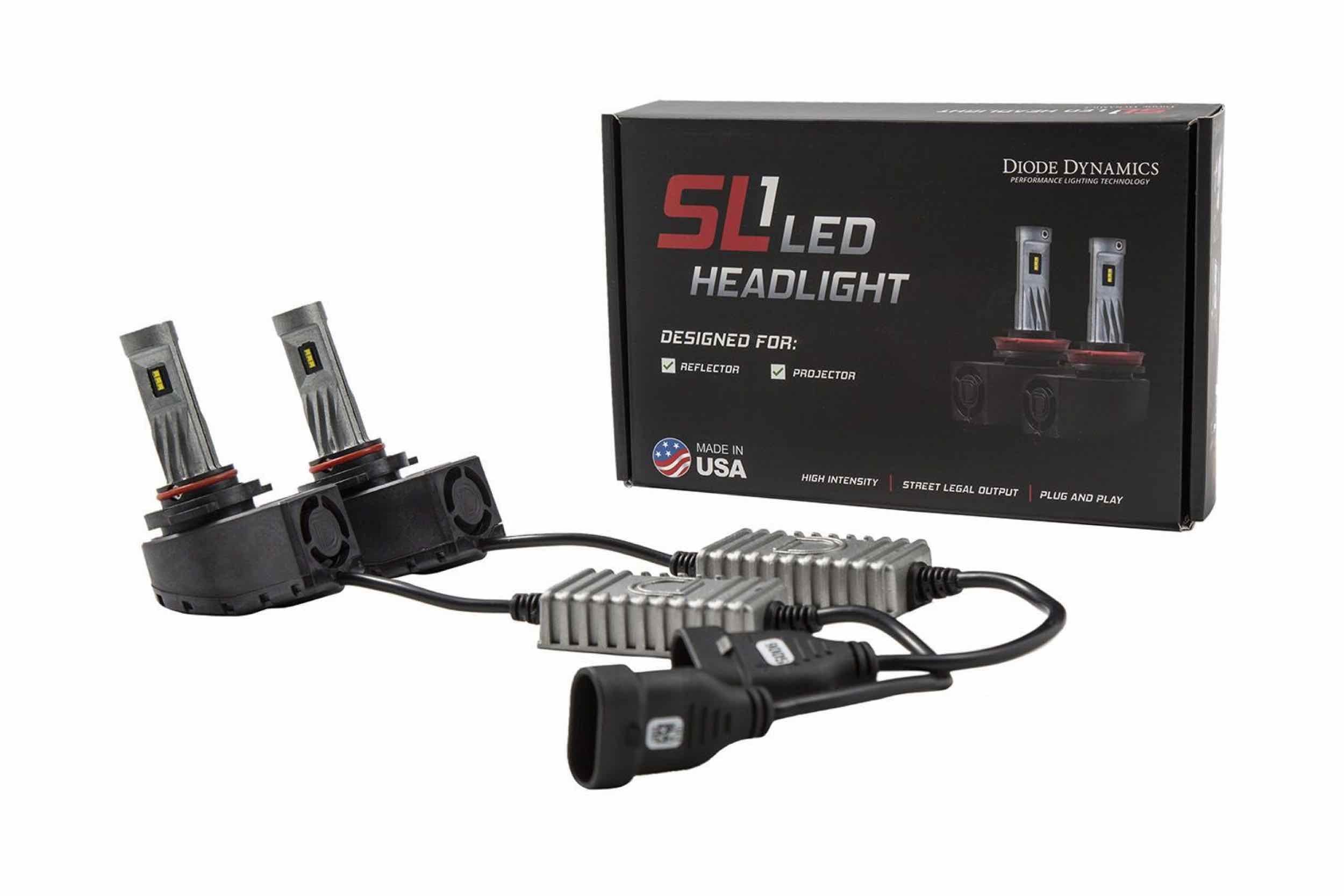 DD SL1 LED Bulbs: (Set / Cool White / 9005)