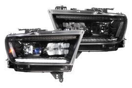 XB LED Heads: Dodge Ram 1500 (2019+) (Set / Black)