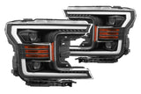 AlphaRex Pro-Series Halogen Heads: Ford F150 (18-19) - Matte Black (Set)