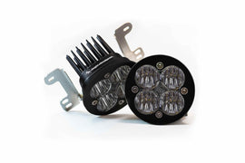 Baja Designs LED Fog Light System: Jeep JK (07-18) (White / Squadron R Pro)