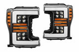 AlphaRex Nova-Series LED Heads:  Ford Super Duty (17-19) - Chrome (Set)