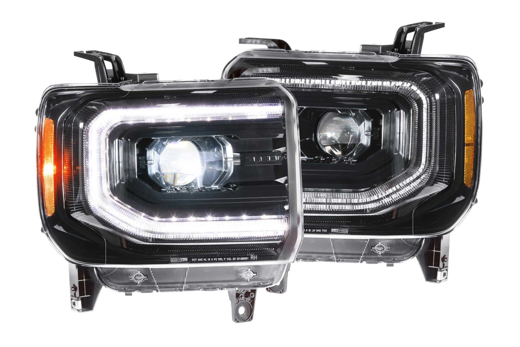 XB LED Heads: GMC Sierra (14-18) (Pair / ASM)