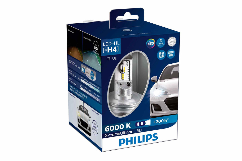 H4: Philips X-Treme Ultinon LED Fog (White) (Set)