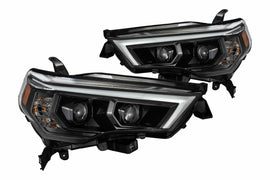 AlphaRex Pro-Series Halogen Heads: Toyota 4Runner (14-20) - Matte Black (Set)