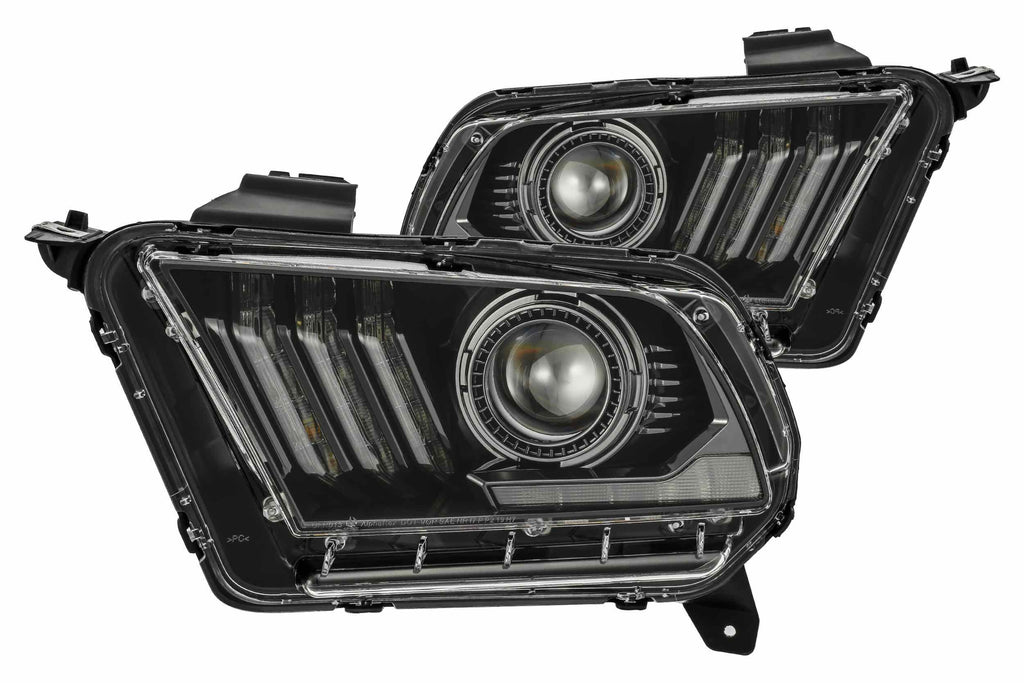 AlphaRex Pro-Series Halogen Heads: Ford Mustang (10-14) - Chrome (Set)