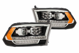 AlphaRex Pro-Series Halogen Heads: Dodge Ram (09-18) - Chrome (Set)