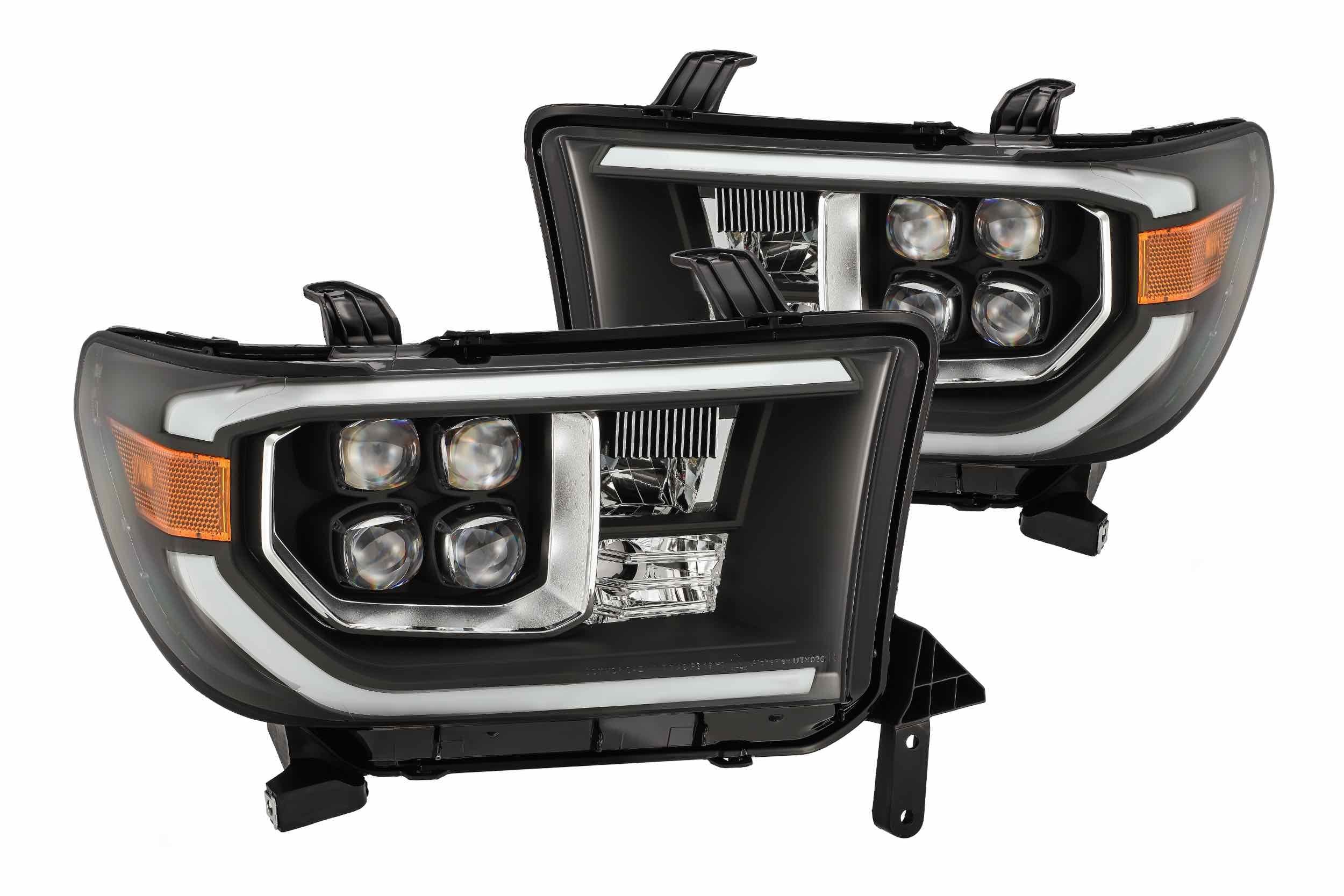 AlphaRex Nova-Series LED Heads:  Toyota Tundra (07-13)  - Gloss Black (Set)