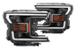 AlphaRex Pro-Series Halogen Heads: Ford F150 (18-19) - Gloss Black (Set)