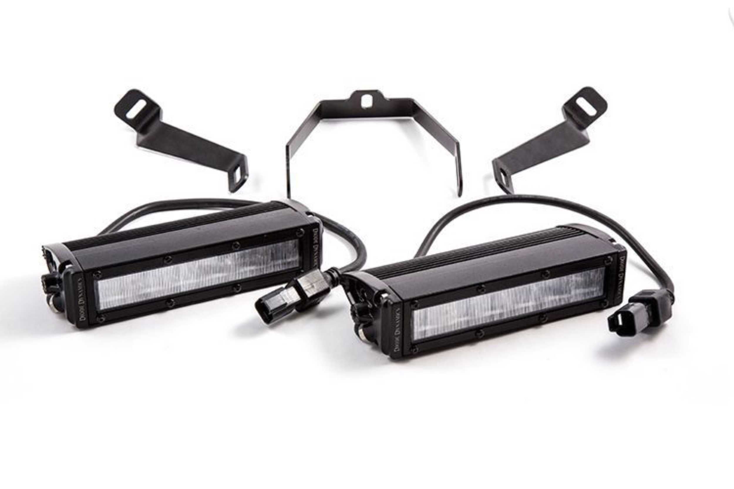 DD Grille-Mount LED System: Subaru WRX (15-17) (White / Wide Beam) (2x SS6 Bars)