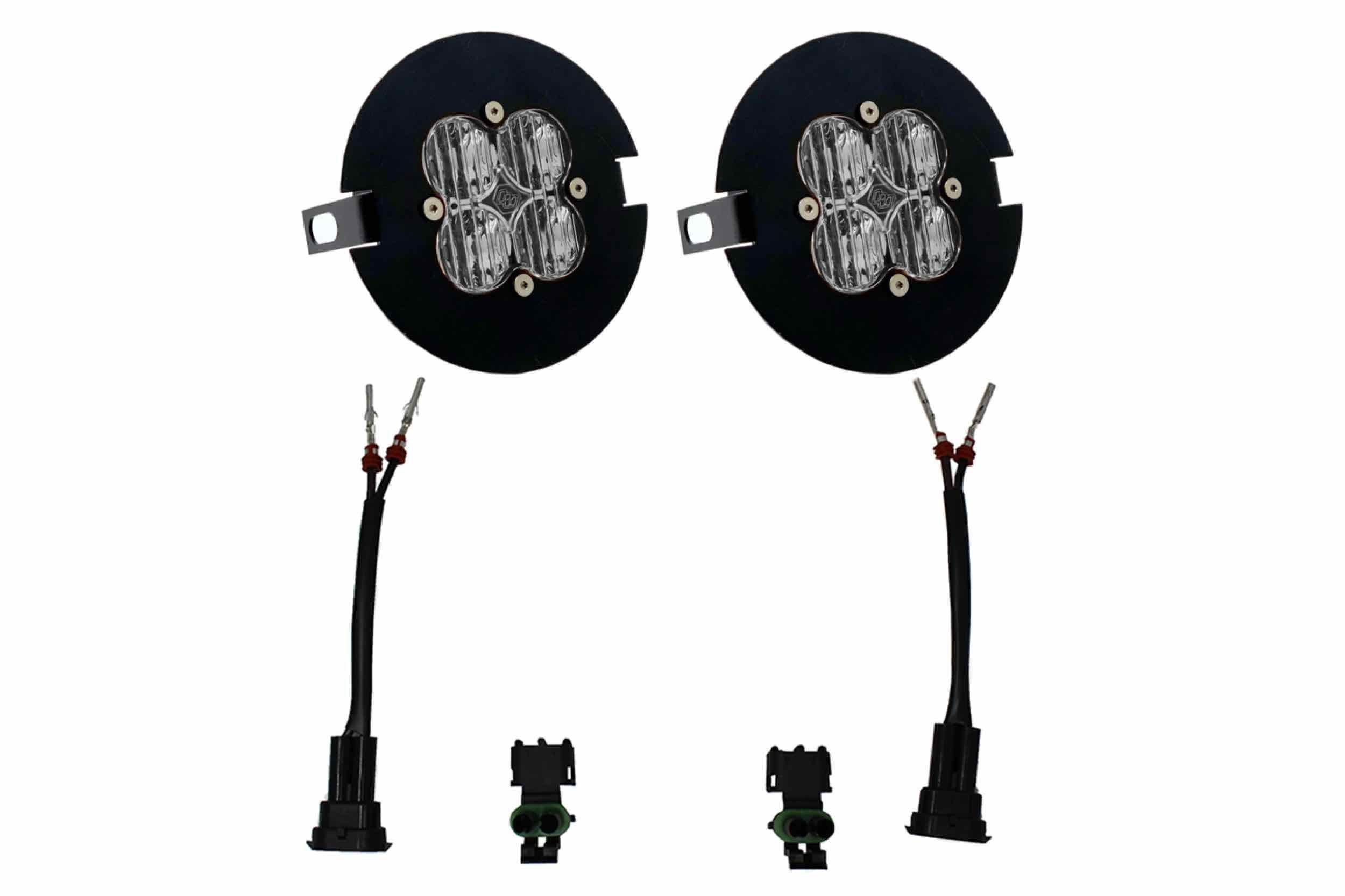 Baja Designs LED Fog Light System: F150 (06-14) & Tundra/Tacoma 4" Round (White / SAE / Squadron)