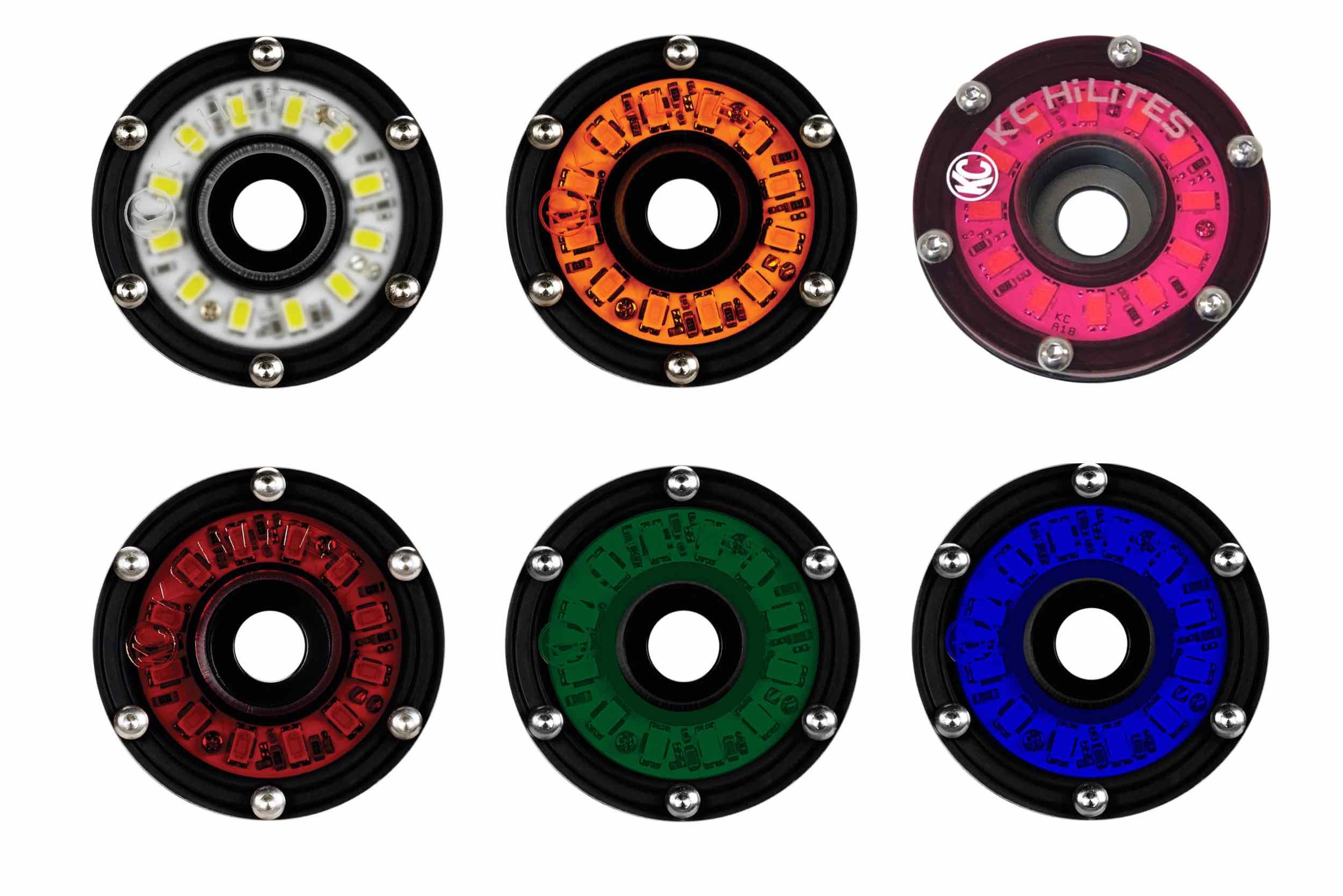Cyclone Rock Light System w/ Wiring (6 Pcs / Amber)