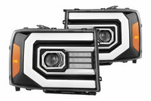 Load image into Gallery viewer, AlphaRex Pro-Series Halogen Heads: GMC Sierra (07-13) - Matte Black (Set)