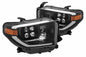 AlphaRex Nova-Series LED Heads:  Toyota Tundra (14-20)  - AlphaBlack Black (Set)