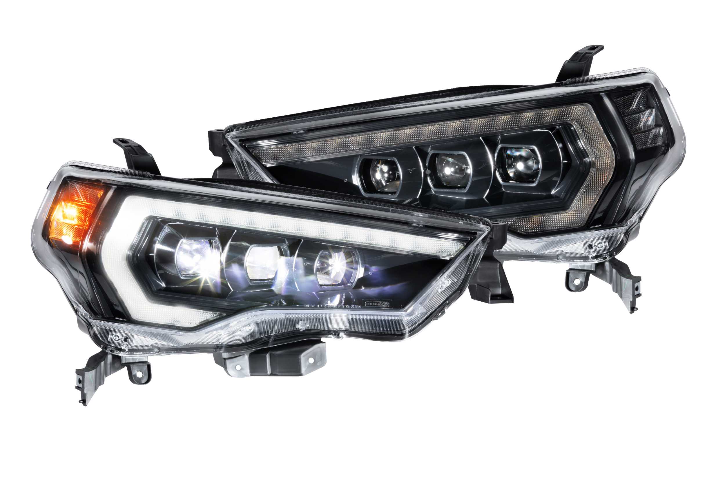 XB LED Heads: Toyota 4Runner (14-21) (Set / Black) (GEN 2)