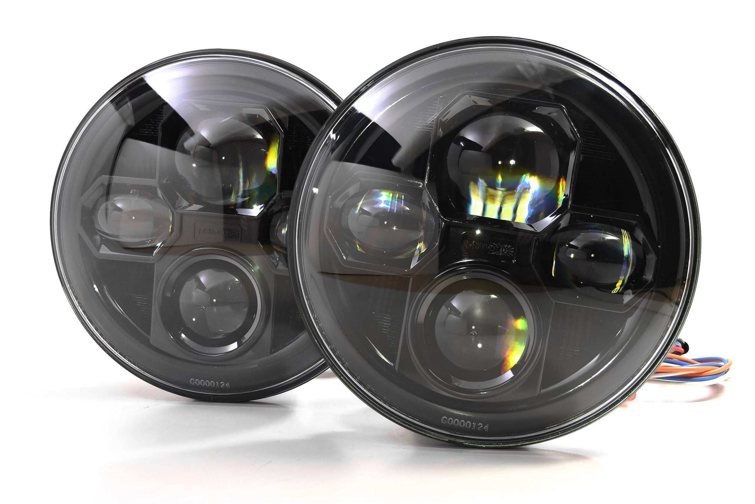 Sealed Beam: Morimoto Sealed7 2.0 (7" Round) (Black)