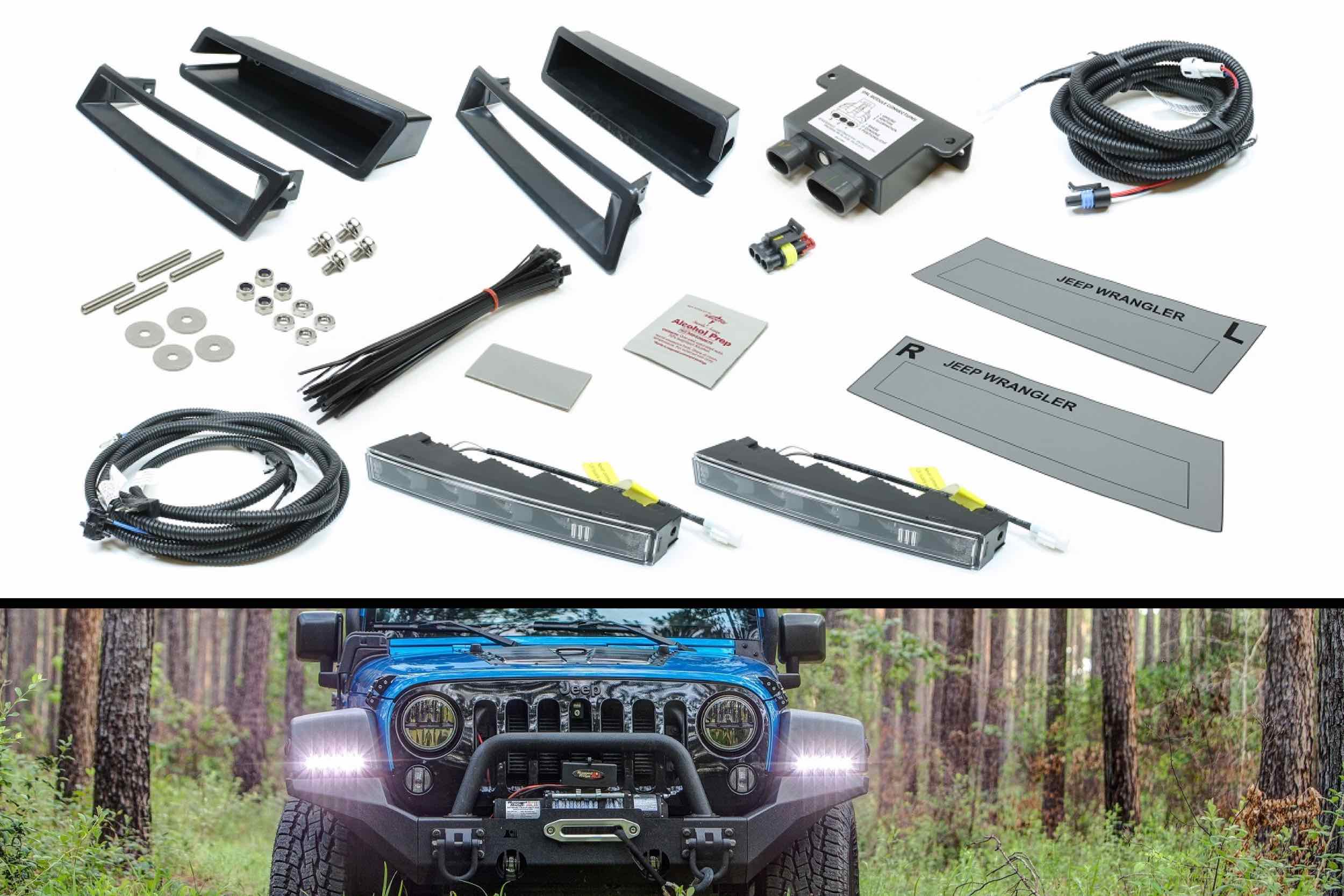 Auer Automotive LED DRL Retrofit Kit: Wrangler JK (07-17)