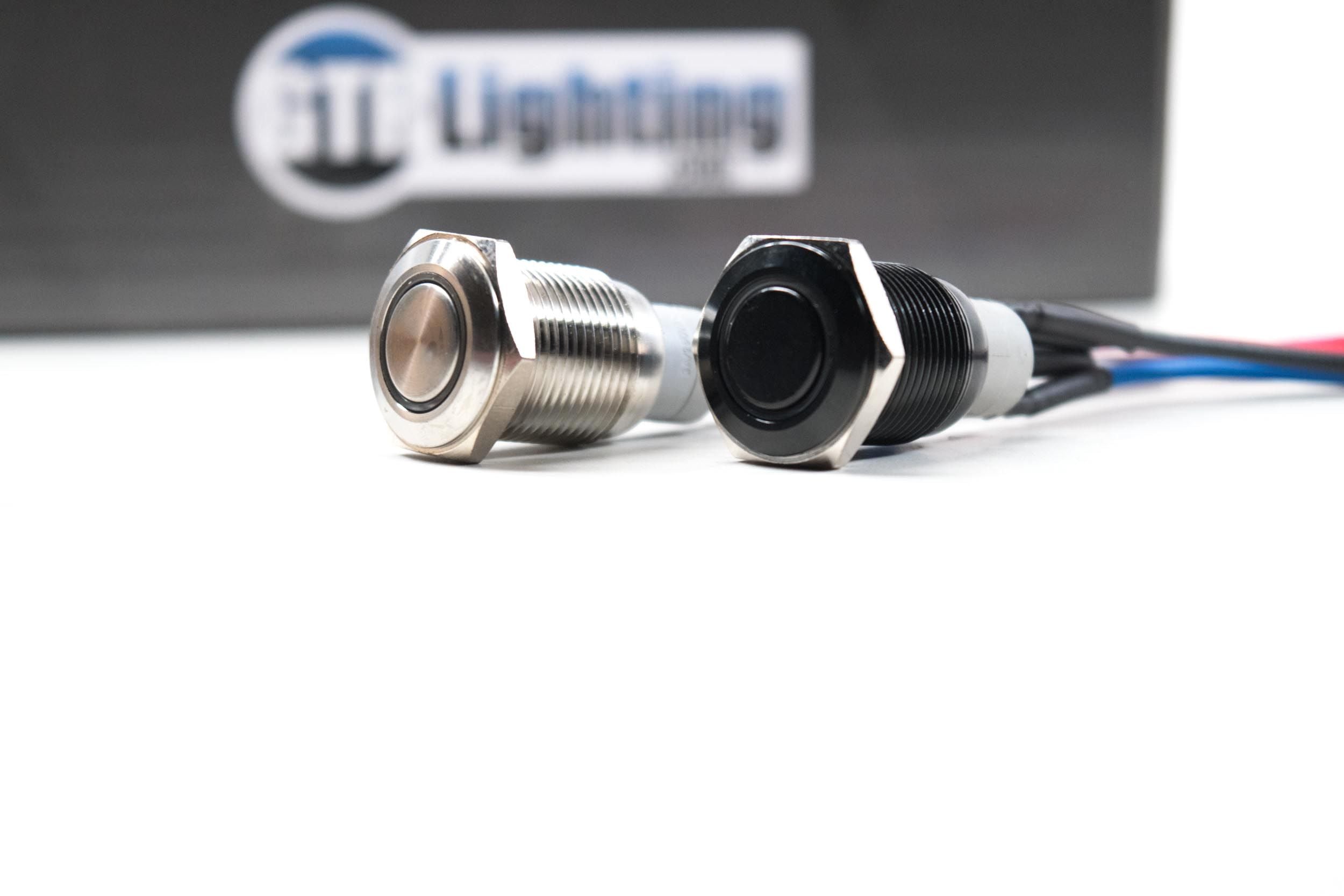 Switch: GTR Halo (Stainless/Momentary/Blue LED)