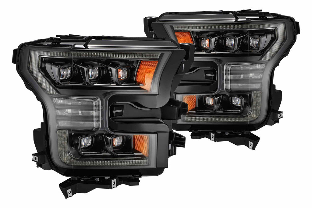 AlphaRex Nova-Series LED Heads: Ford F150 (15-17) - AlphaBlack Black (Set)