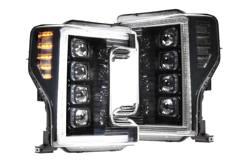 XB LED Heads: Ford Super Duty (17-19) (Set / Black)