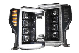 XB LED Heads: Ford Super Duty (17-19) (Set / Black)