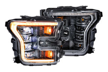 Load image into Gallery viewer, XB LED Heads: Ford F150 (15-17) (Set / Amber DRL / Black) (Gen 2)