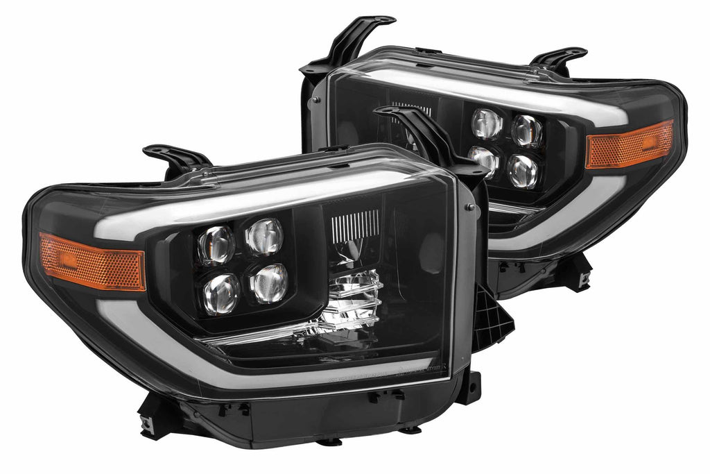 AlphaRex Nova-Series LED Heads:  Toyota Tundra (14-20)  - Matte Black (Set)