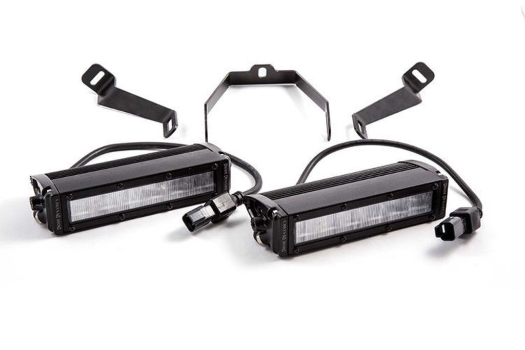 DD Grille-Mount LED System: Subaru WRX (15-17) (Amber / Driving Beam) (2x SS6 Bars)