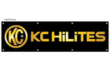 Load image into Gallery viewer, Banner: KC Hi-Lites (17" x 60" / Black w/ Yellow KC Logo)