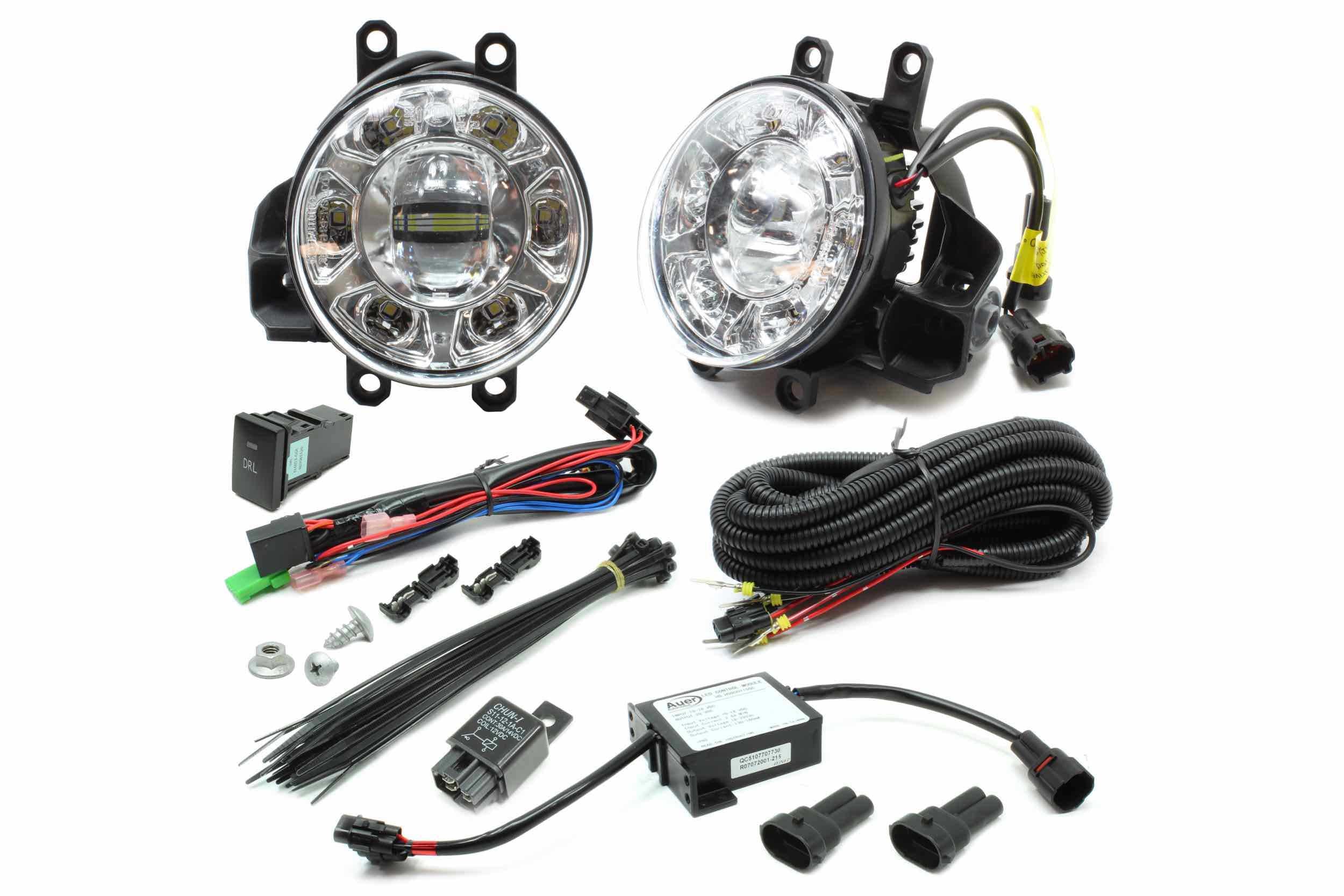 Auer Automotive LED DRL & Fog Light System: Toyota Tundra (SR5, Ltd, TRD, 1794, Plat) (14-18)