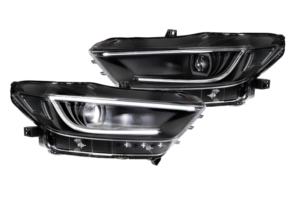XB LED Heads: Ford Mustang (15-17) (Set / Black)