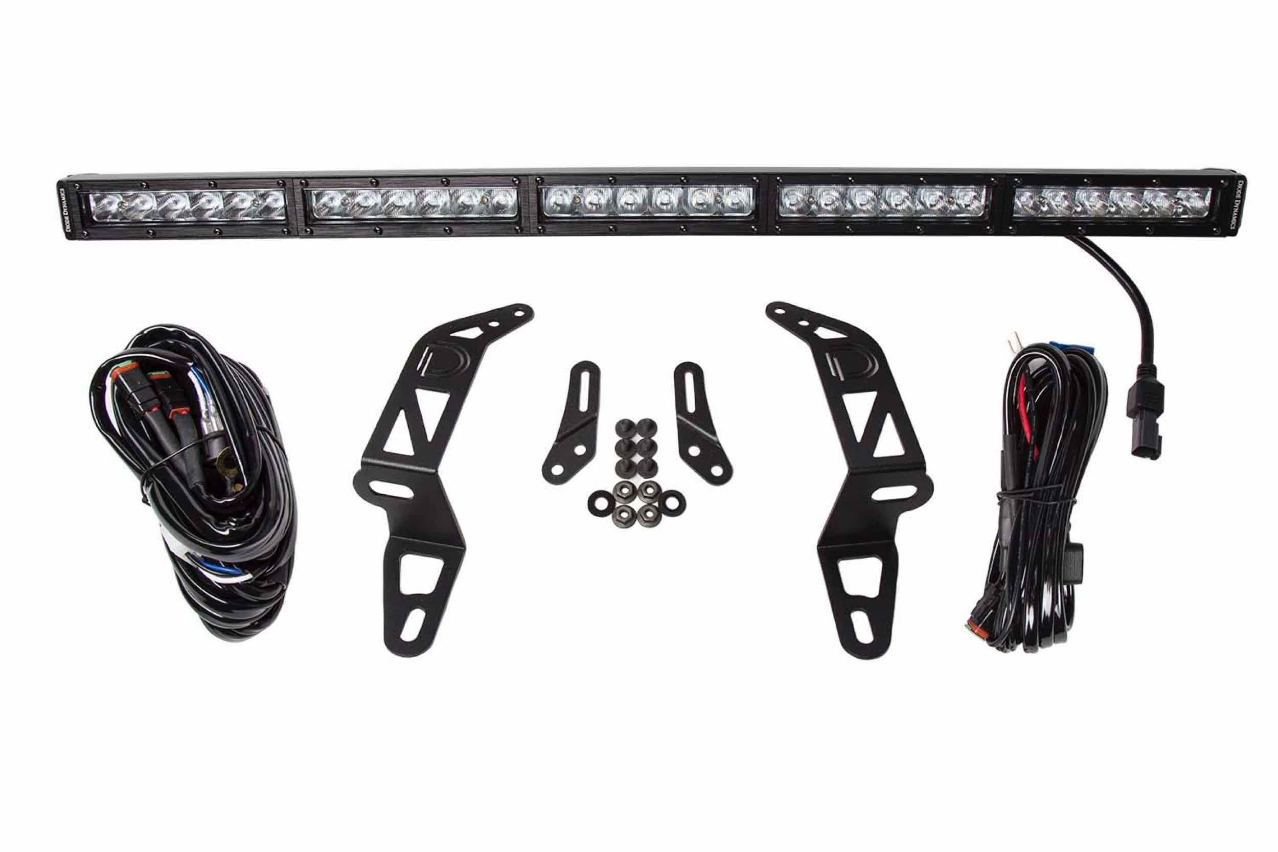 DD Bumper Light Kit: Wrangler JL  (Amber / Driving Beam) (Single SS30 Bar)