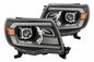 AlphaRex Pro-Series Halogen Heads: Toyota Tacoma (05-11) - Matte Black (Set)